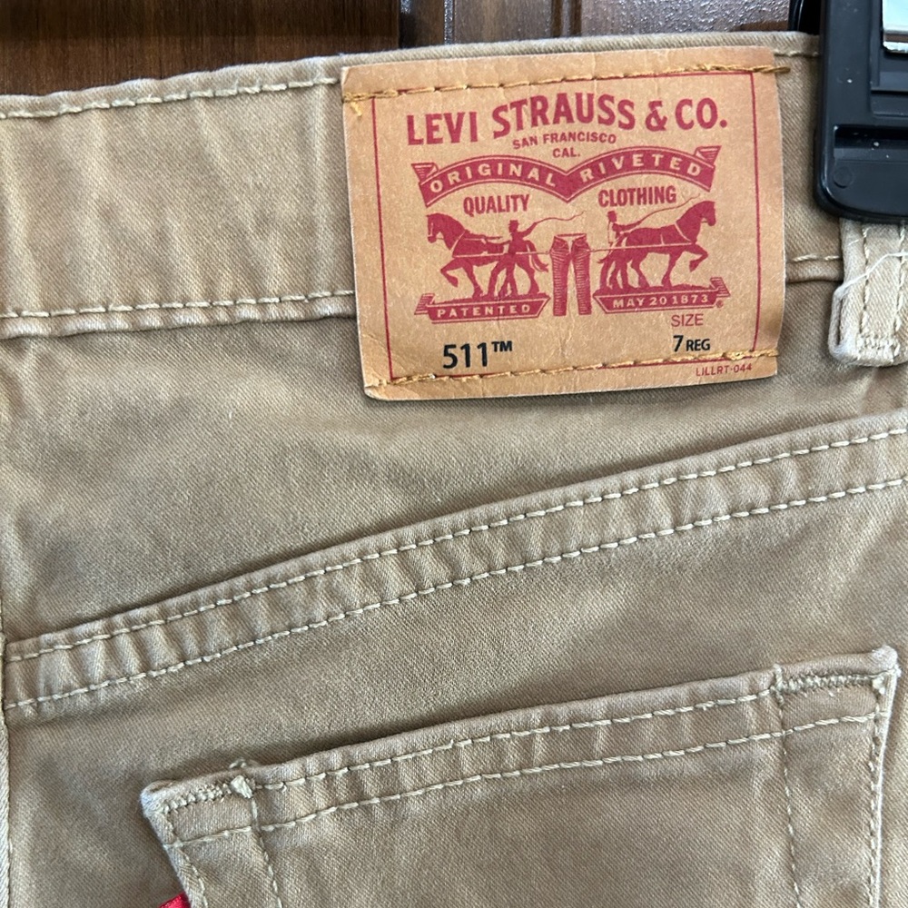 Levi’s Boys 511 Slim Fit Adjustable Waist 7 Reg (F-8) - Picture 3 of 6